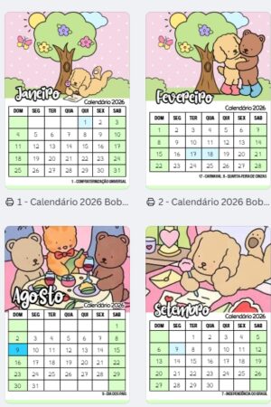 Calendário Bobbie Goods