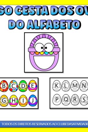 Cesta dos ovos do Alfabeto