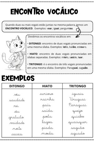 Encontro vocálico 4º ano