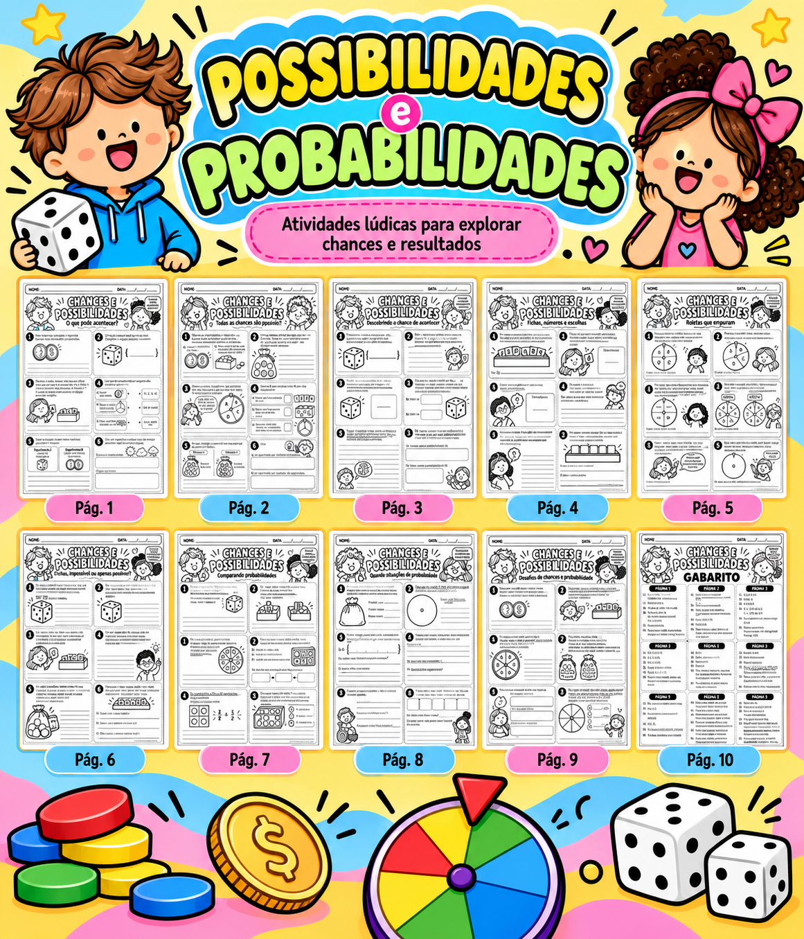 Chances e Possibilidades – Atividades de Probabilidade | 5º Ano