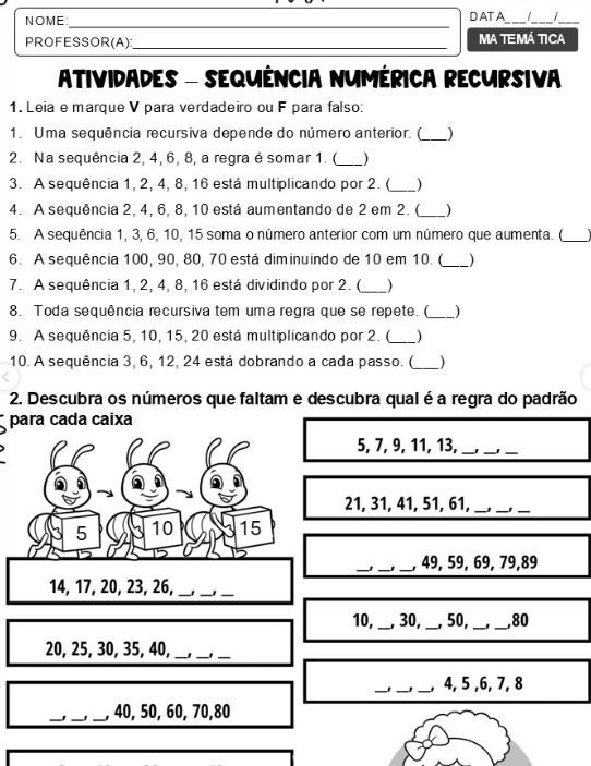 Sequência Numérica Recursiva 6