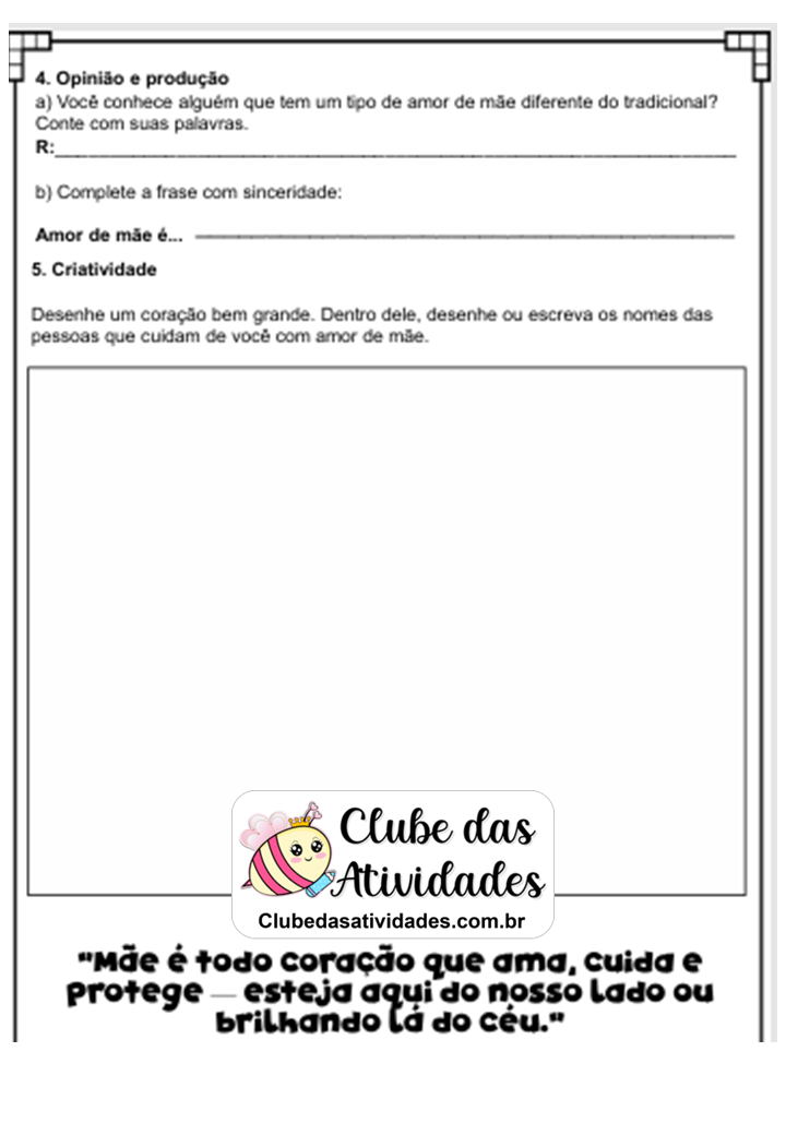 Coração de Mãe - para 4º e 5º ano - Imagem 3