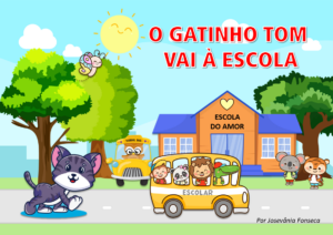 o gatinho Tom vai a escola