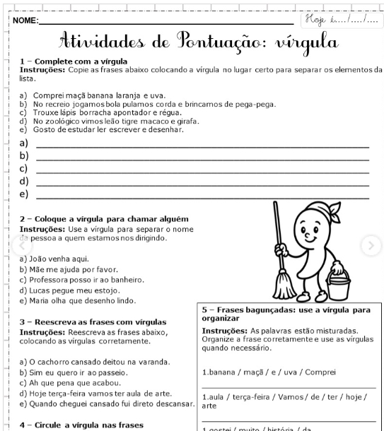 sinais de pontuacao 3 ano 4 ano 5 ano