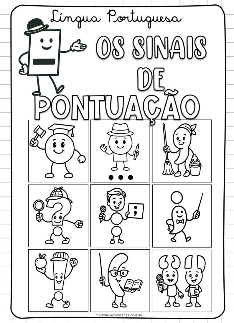 sinais de pontuacao 3 ano 4 ano 5 ano